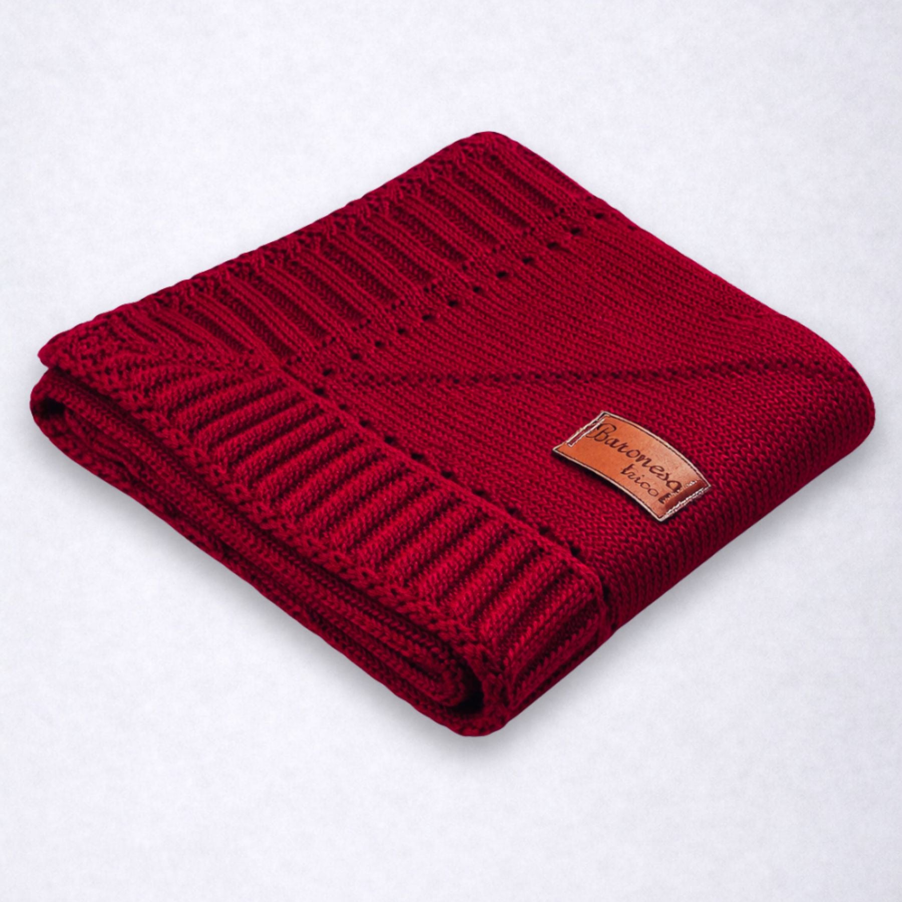 Mantinha de Tricô Bebê Conforto Bichinho