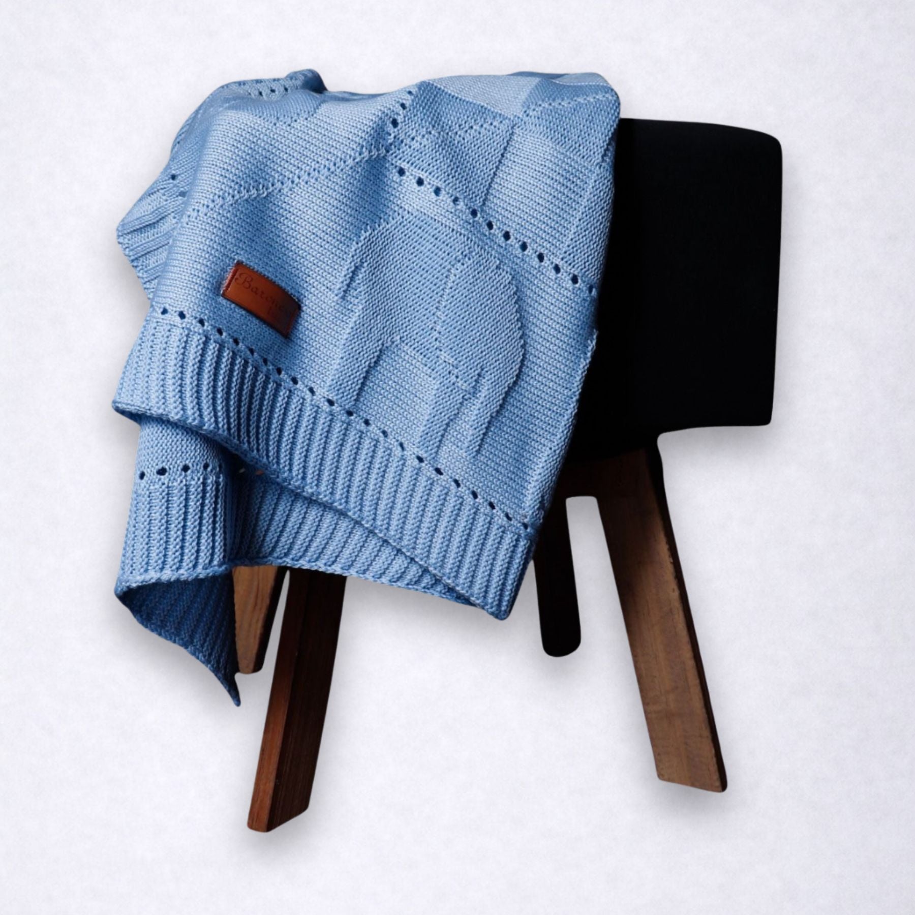 Mantinha de Tricô Bebê Conforto Bichinho