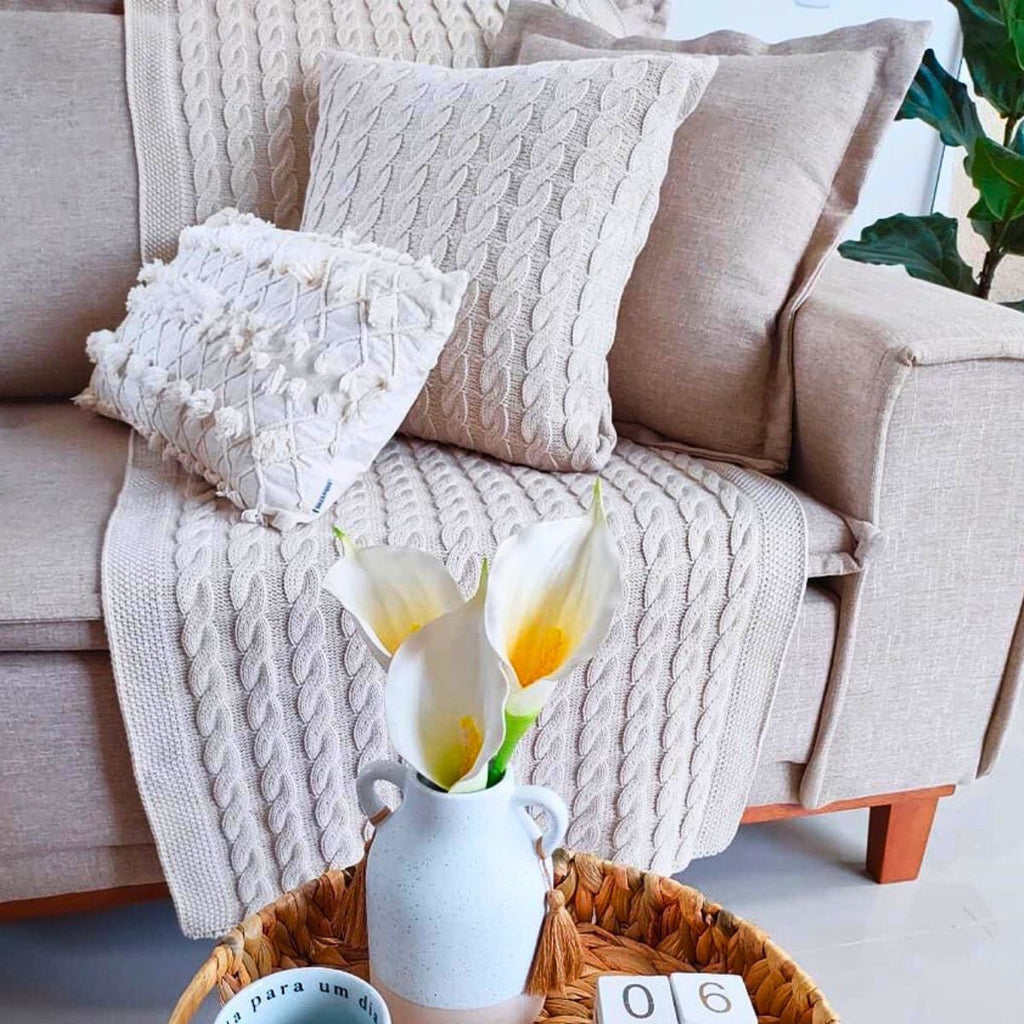 Kit Cama Solteiro Trança Tiradentes 140x60 cm