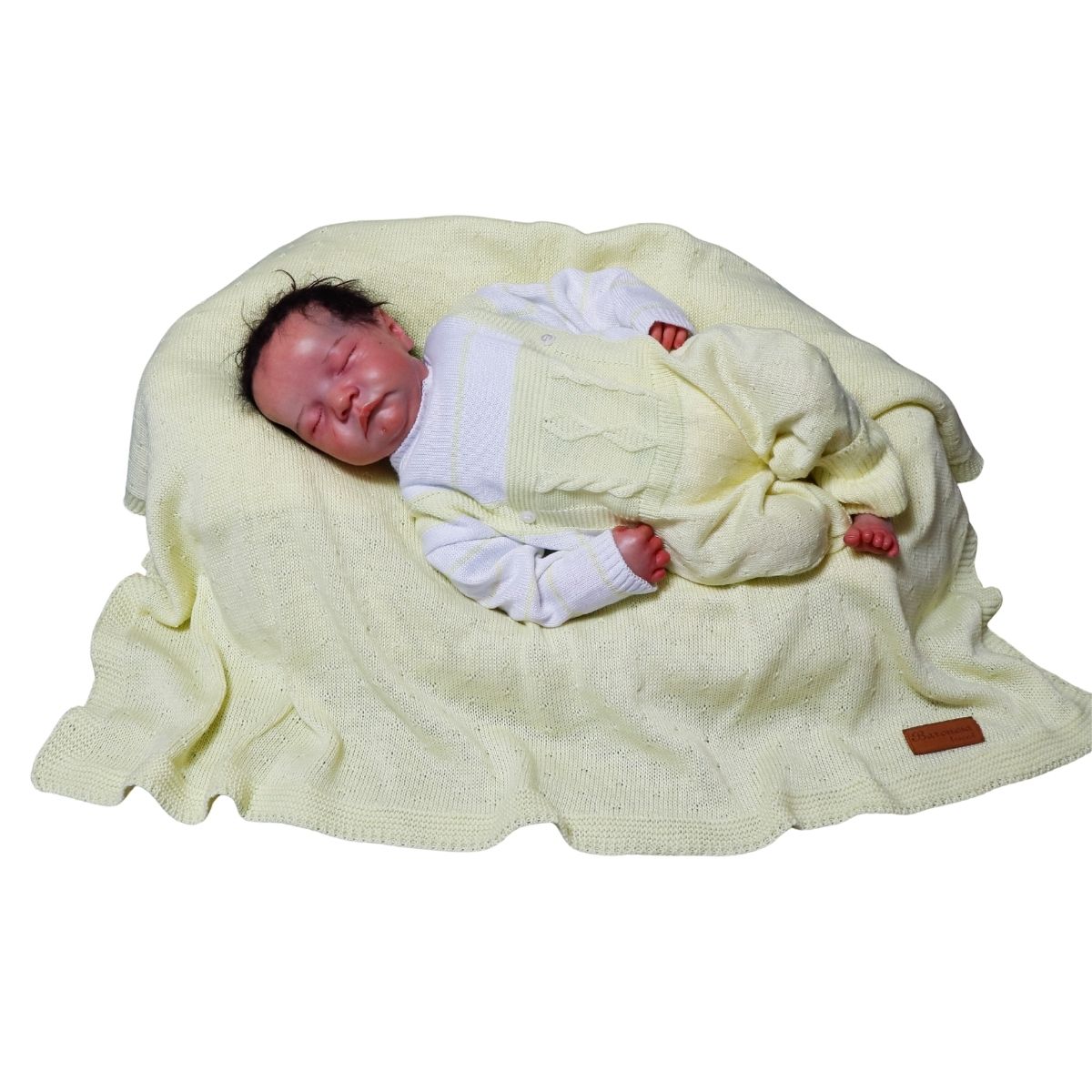 Kit Saida De Maternidade Menina e Menino Tricô Luxo