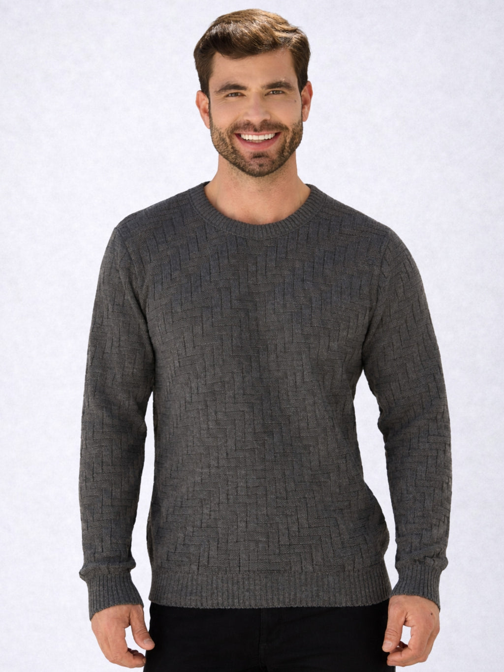 Suéter Masculino Tricot Texturizado Premium