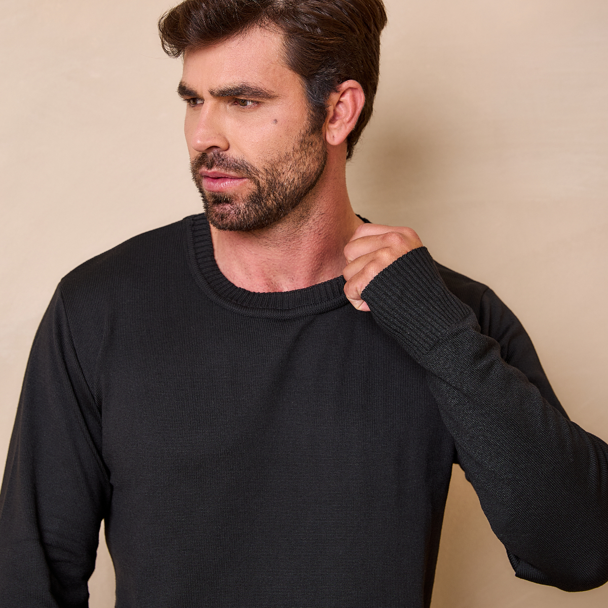 Suéter Masculino Tricot Casual Manga Longa