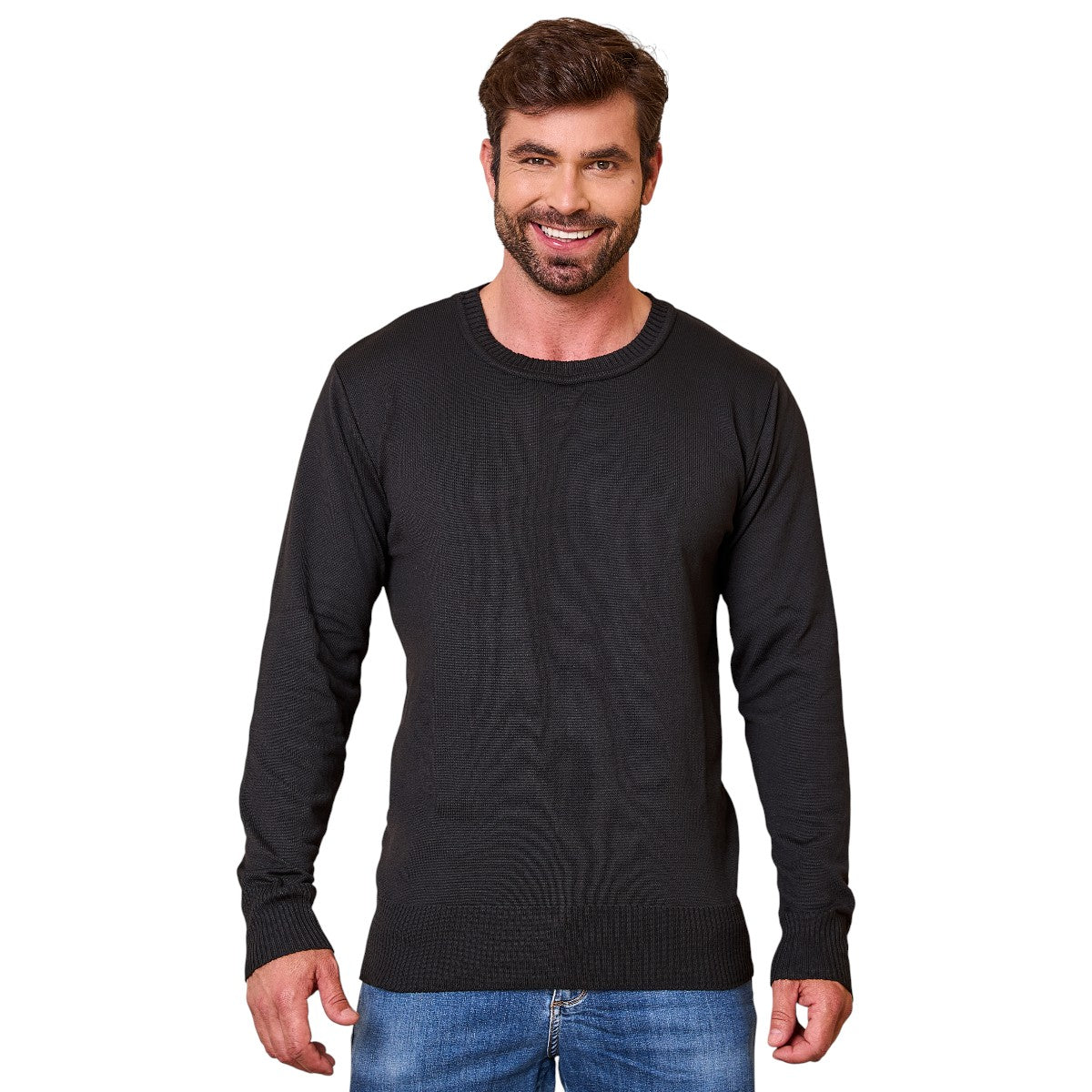 Suéter Masculino Tricot Casual Manga Longa