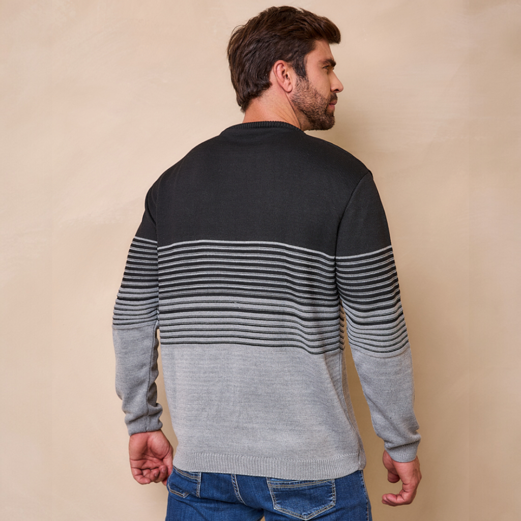 Blusa de Frio Masculina Degrade Gola Careca