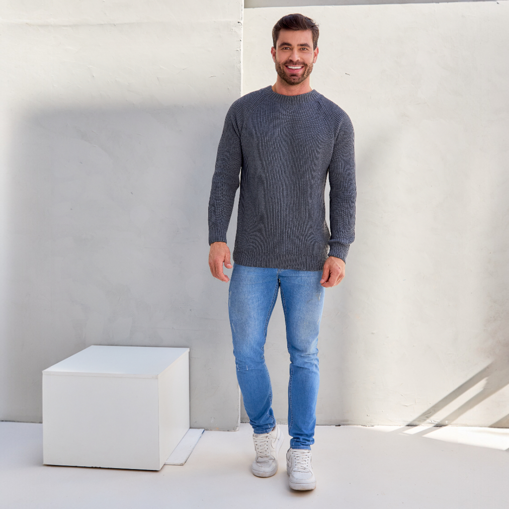 Suéter Masculino Tricot Grosso Premium