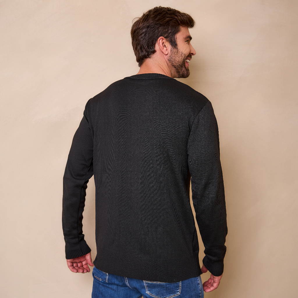 Suéter Masculino Tricot Casual Manga Longa