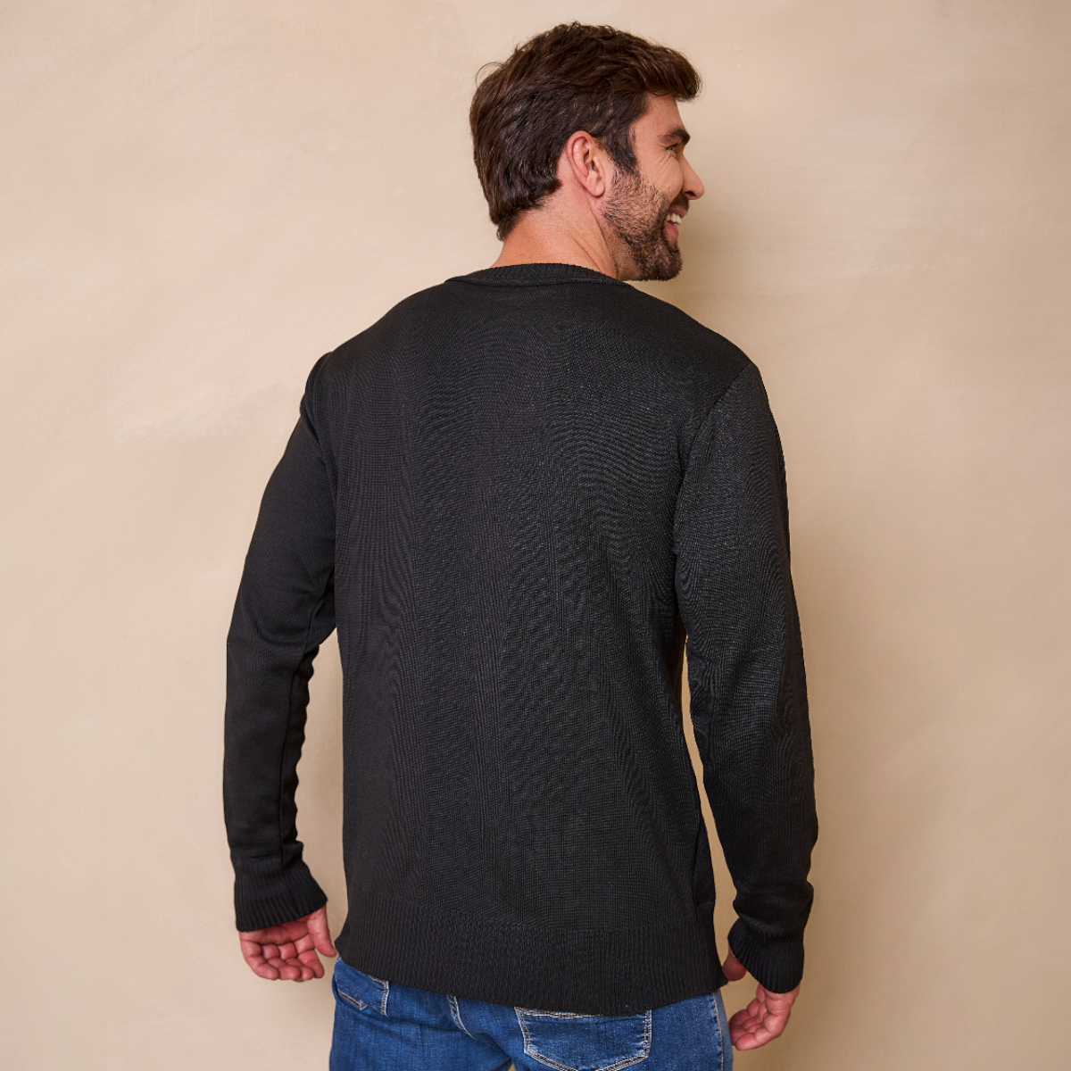 Suéter Masculino Tricot Casual Manga Longa