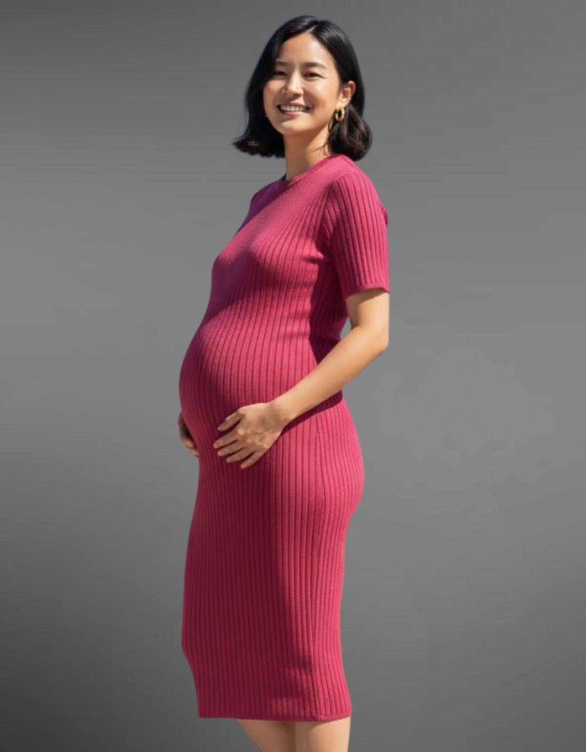 Vestido Midi Feminino Tubinho Manguinha Modal Evangélica