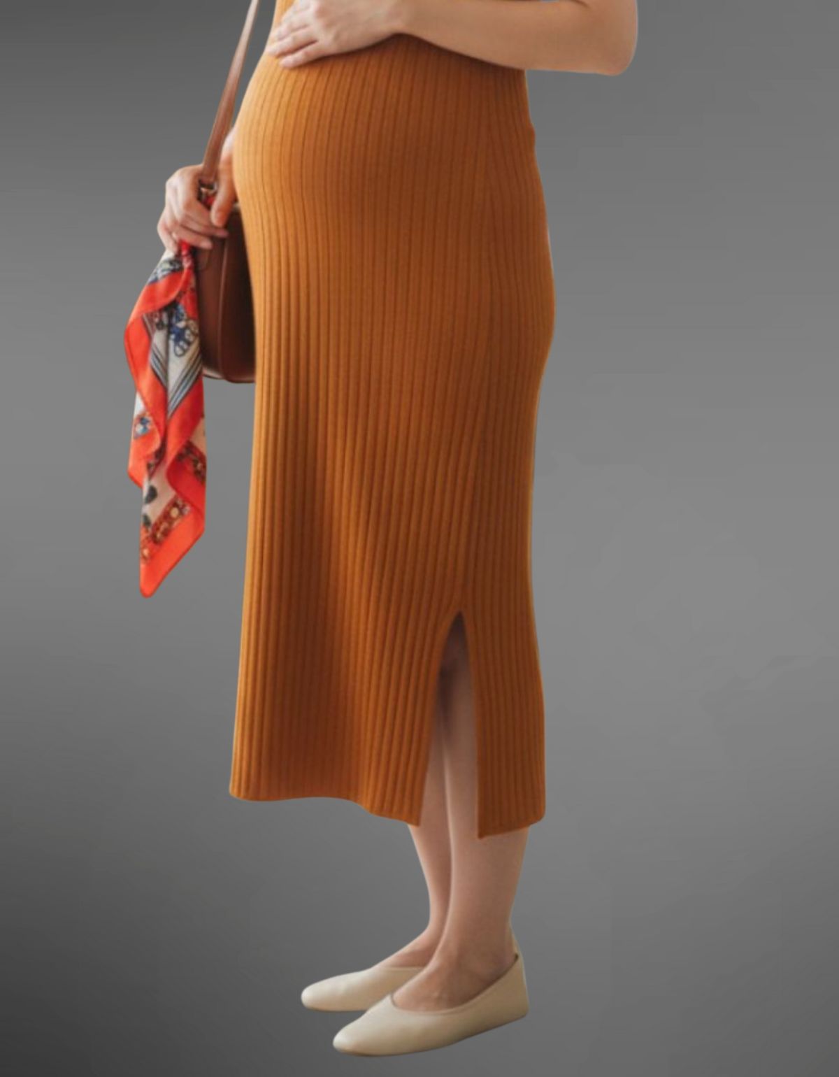 Vestido Midi Feminino Tubinho Manguinha Modal Evangélica