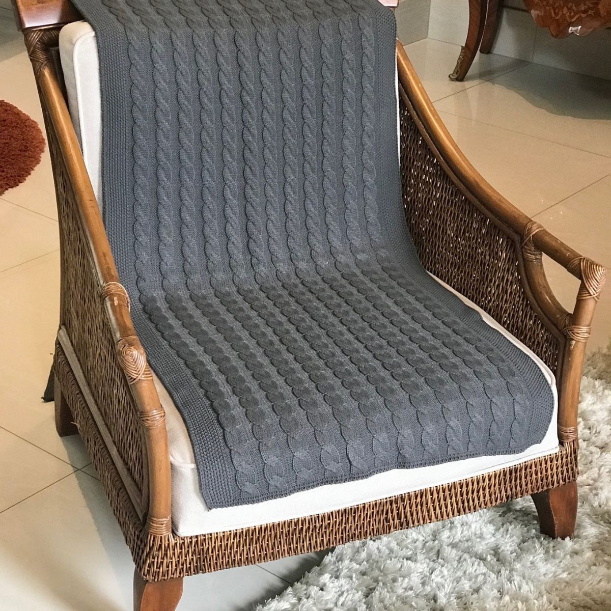 Manta Trança 140cm X 60cm