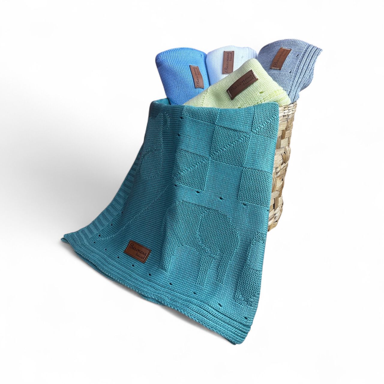 Mantinha de Tricô Bebê Conforto Bichinho