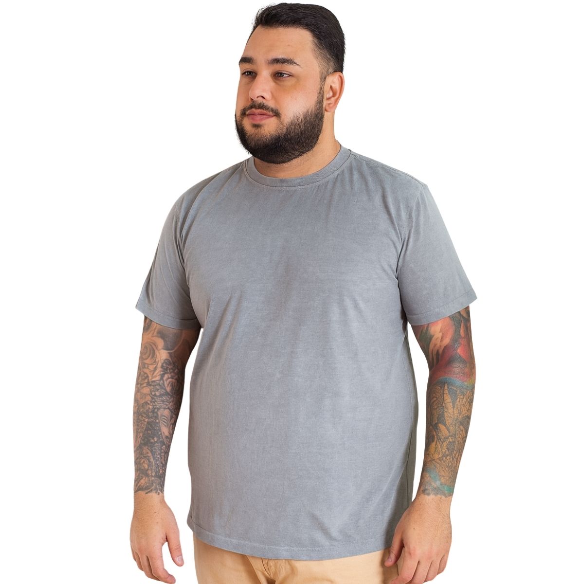 Camiseta Masculina Básica Algodão