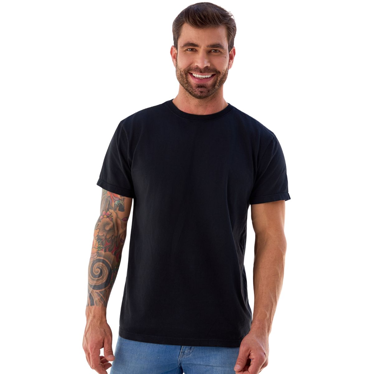 Camiseta Masculina Básica Algodão