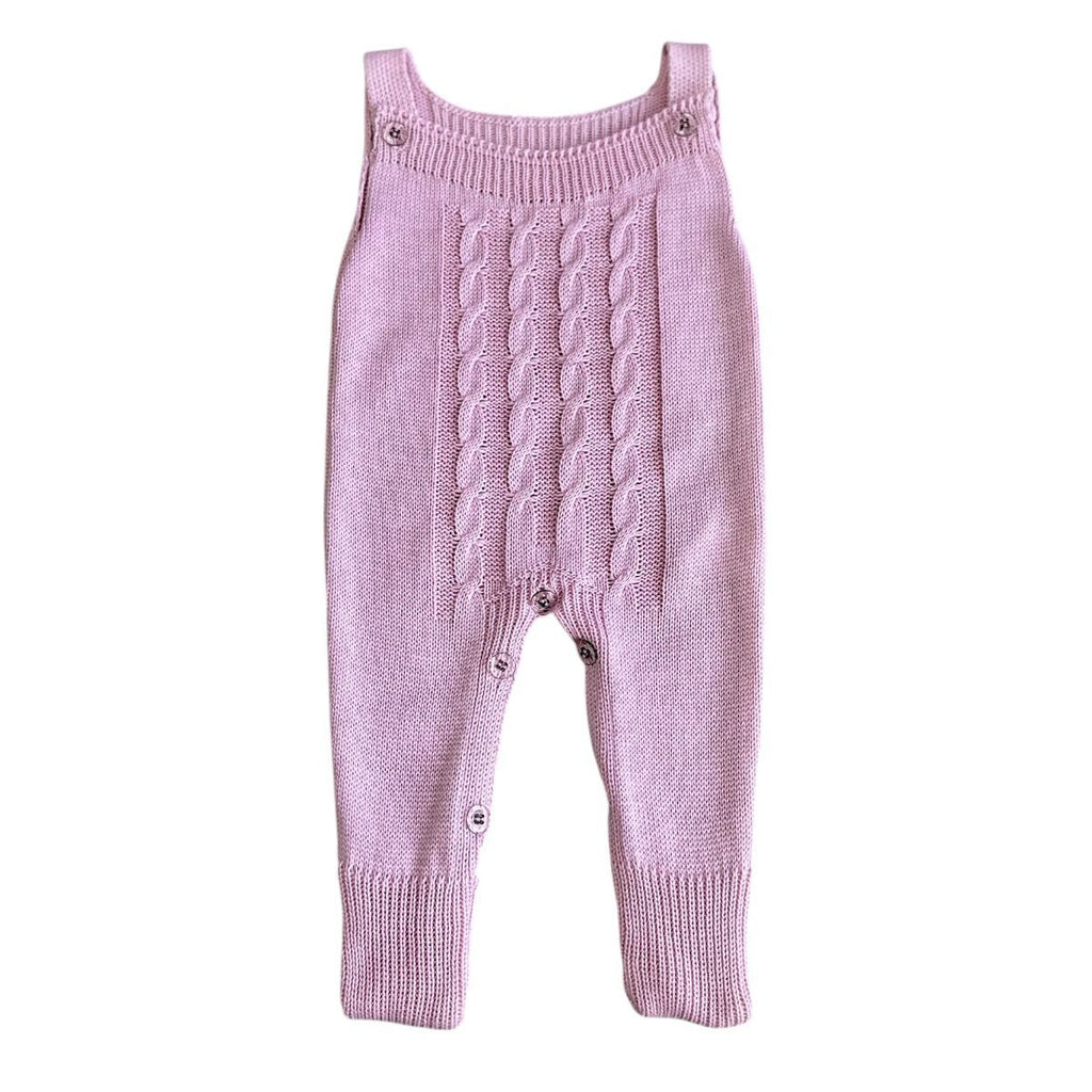 Jardineira Bebê Tricot Macacão Infantil Menina