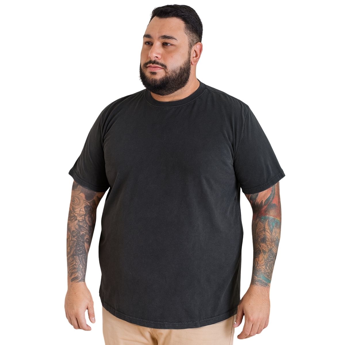 Camiseta Masculina Básica Algodão