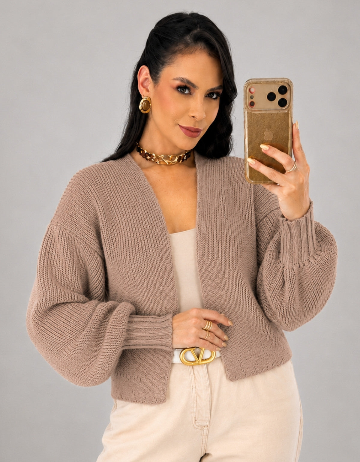Cardigan Manga Bufante