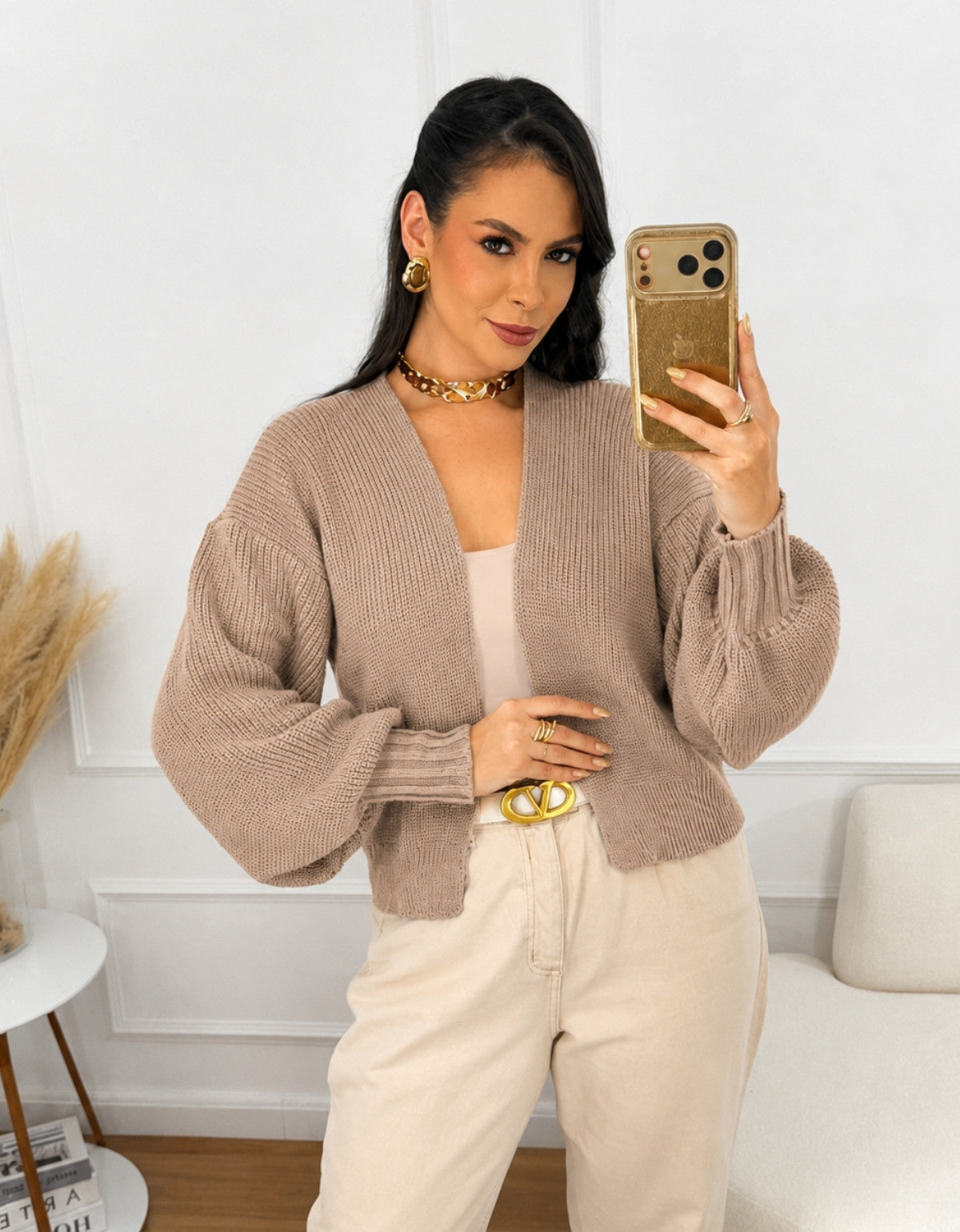Cardigan Manga Bufante