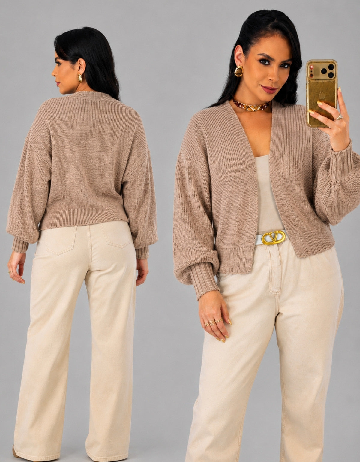 Cardigan Manga Bufante