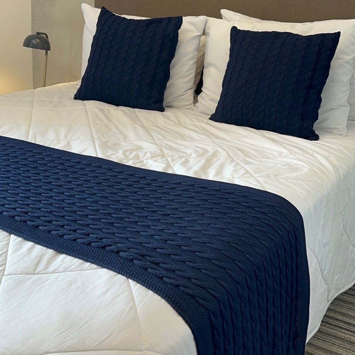 Kit Cama Queen Trança Tiradentes 230x60 cm