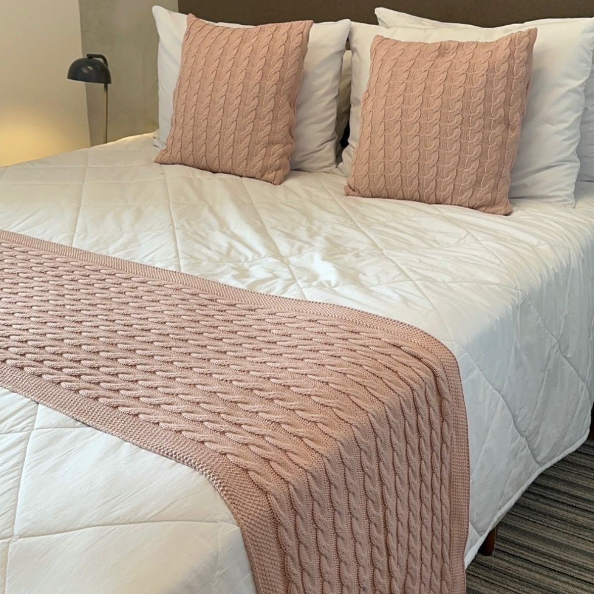 Kit Cama Casal Trança Tiradentes 180x60 cm