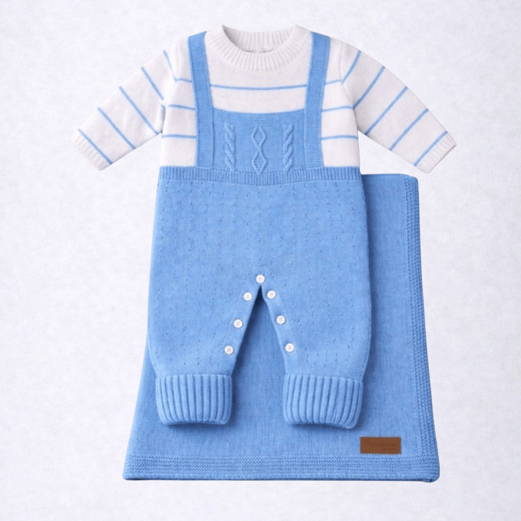 Kit Saida De Maternidade Menina e Menino Tricô Luxo