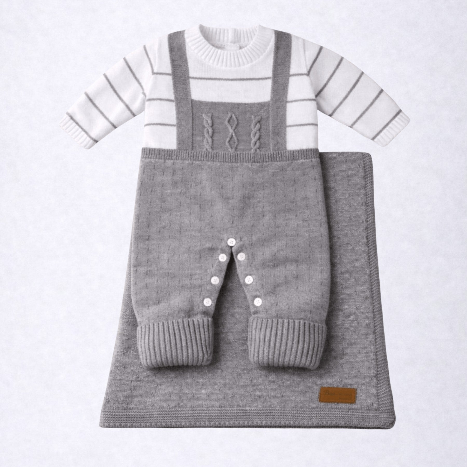 Kit Saida De Maternidade Menina e Menino Tricô Luxo