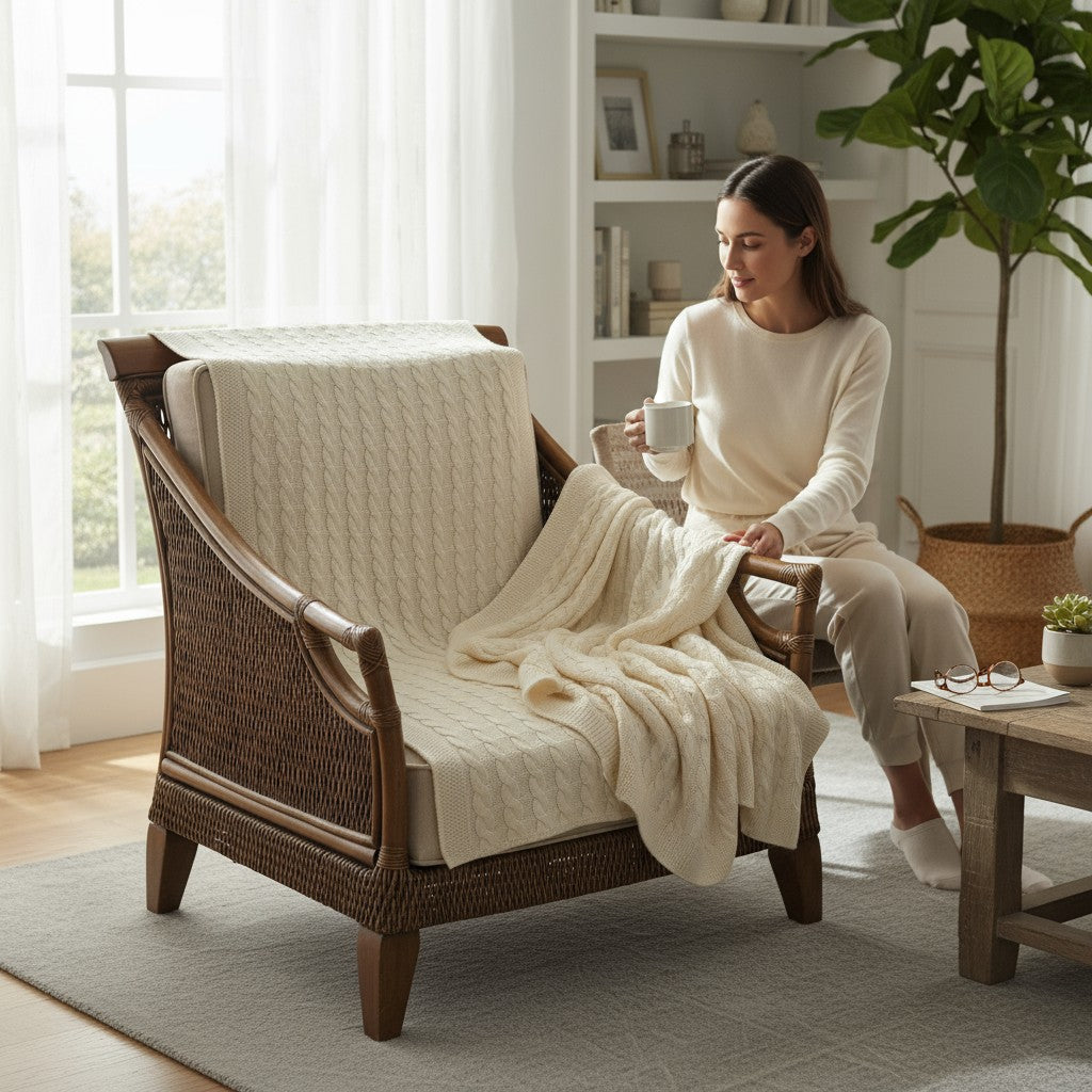 Manta Trança 140cm X 60cm