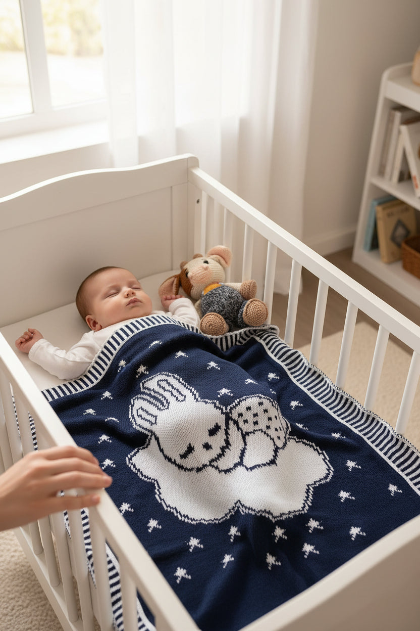 Manta Cobertor de Bebê Nana Neném Jacard