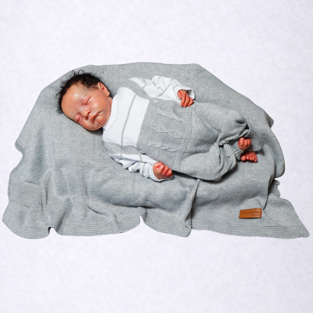 Kit Saida De Maternidade Menina e Menino Tricô Luxo