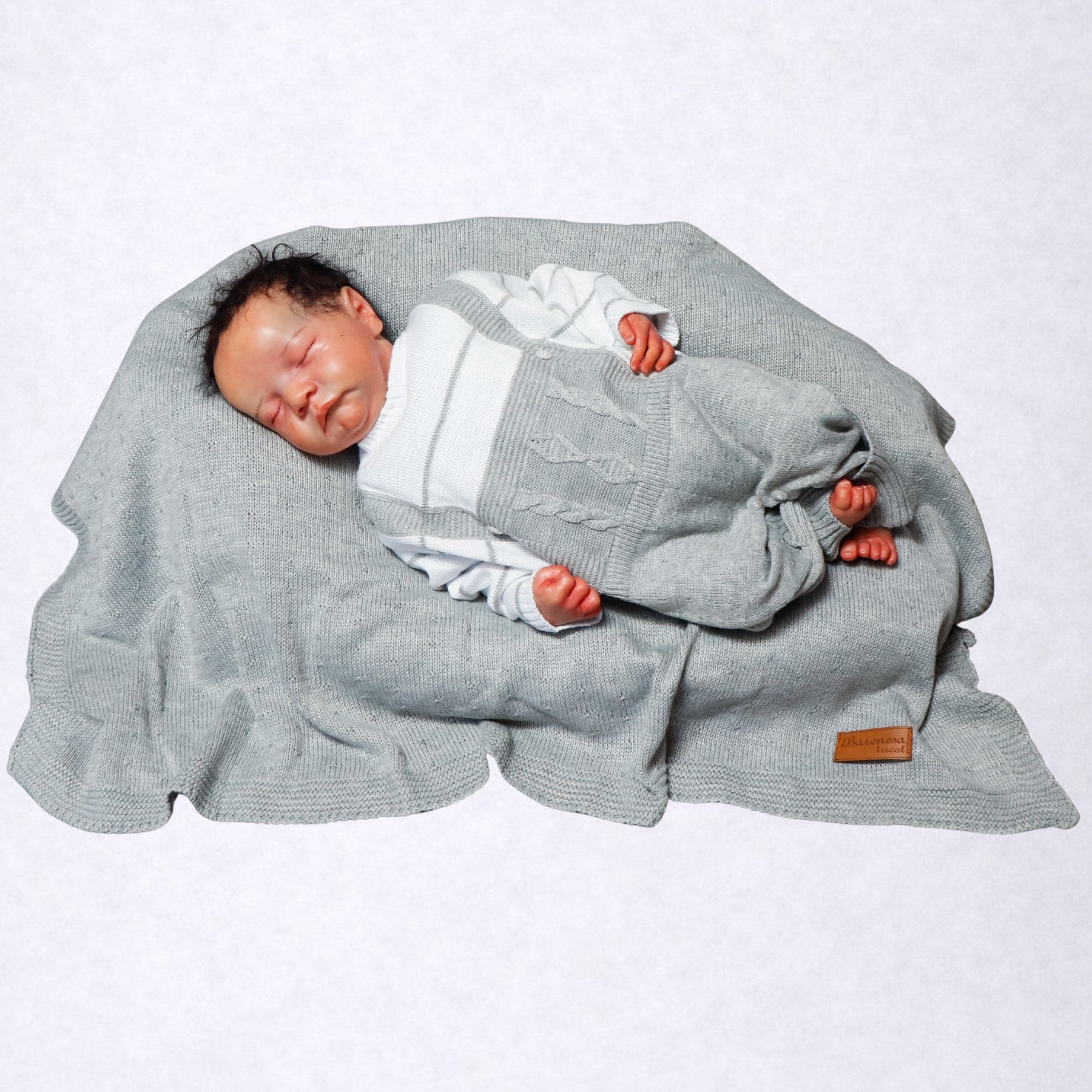 Kit Saida De Maternidade Menina e Menino Tricô Luxo